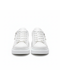 Aether Blanc white crocodile-textured casual sneaker by Apollo Moda, fourth angle
