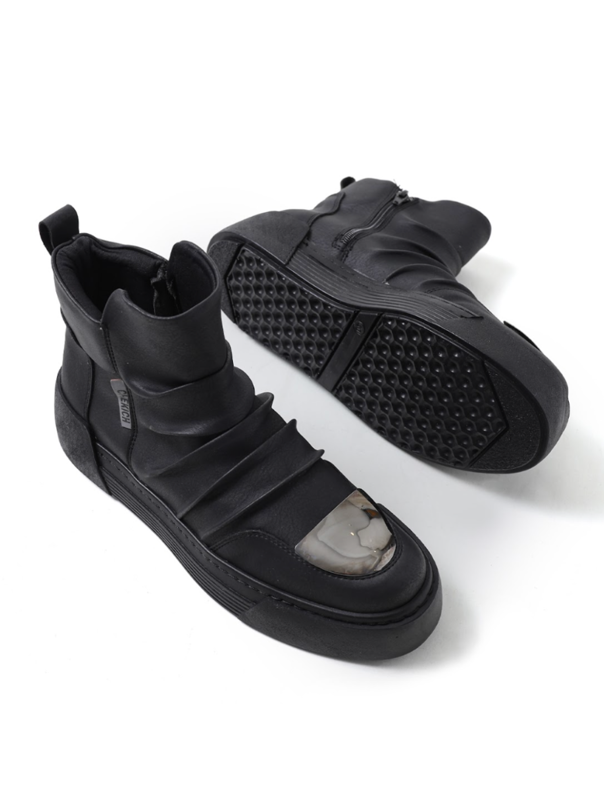 Luka Noir ankle boot in black by Apollo Moda, view 4