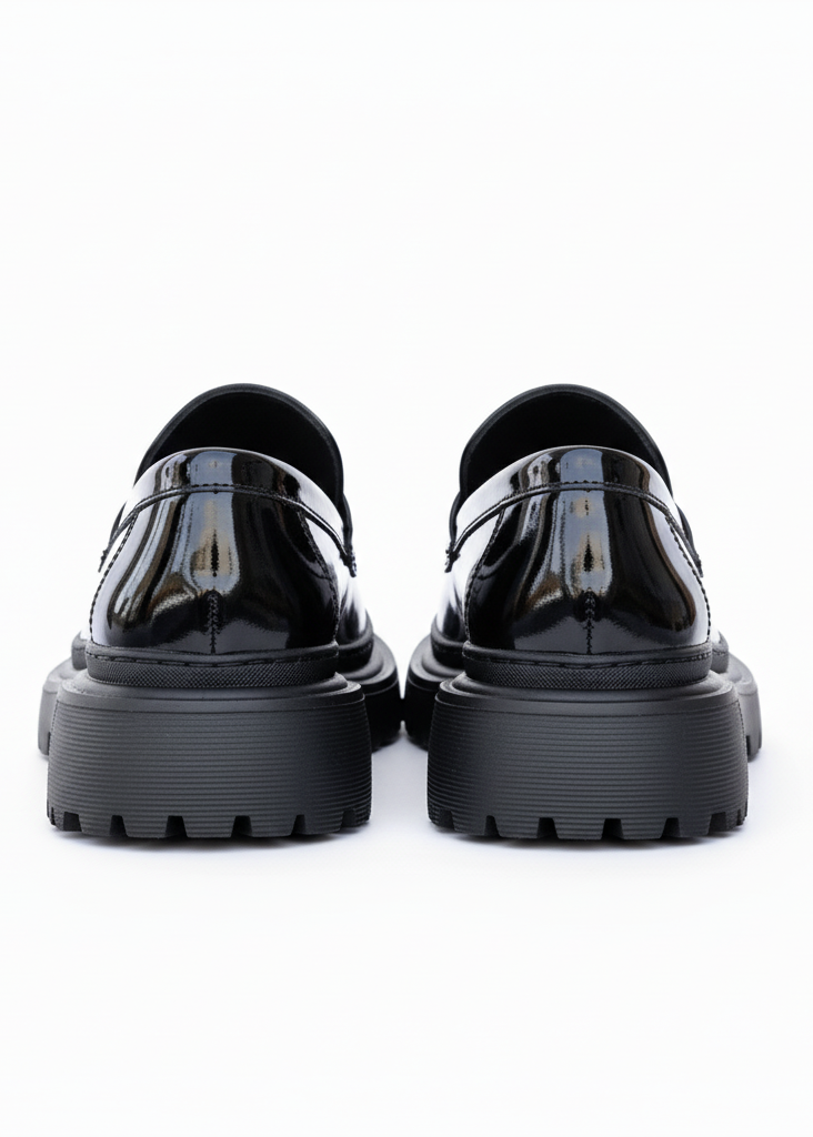 Oslo Patent Noir patent dress shoe in black by Apollo Moda, view 4