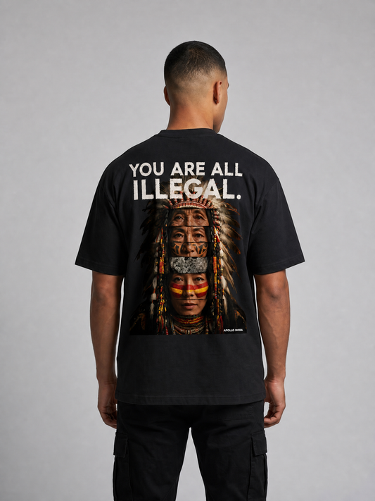 'You Are All Illegal' Oversized Heavyweight Graphic Tee