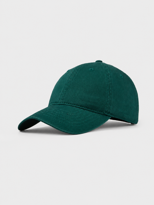 Cotton twill hat in forest green by Apollo Moda, main product view