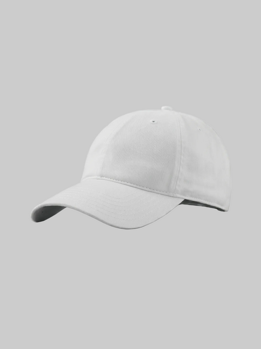 Cotton twill hat in pure white by Apollo Moda, main product view