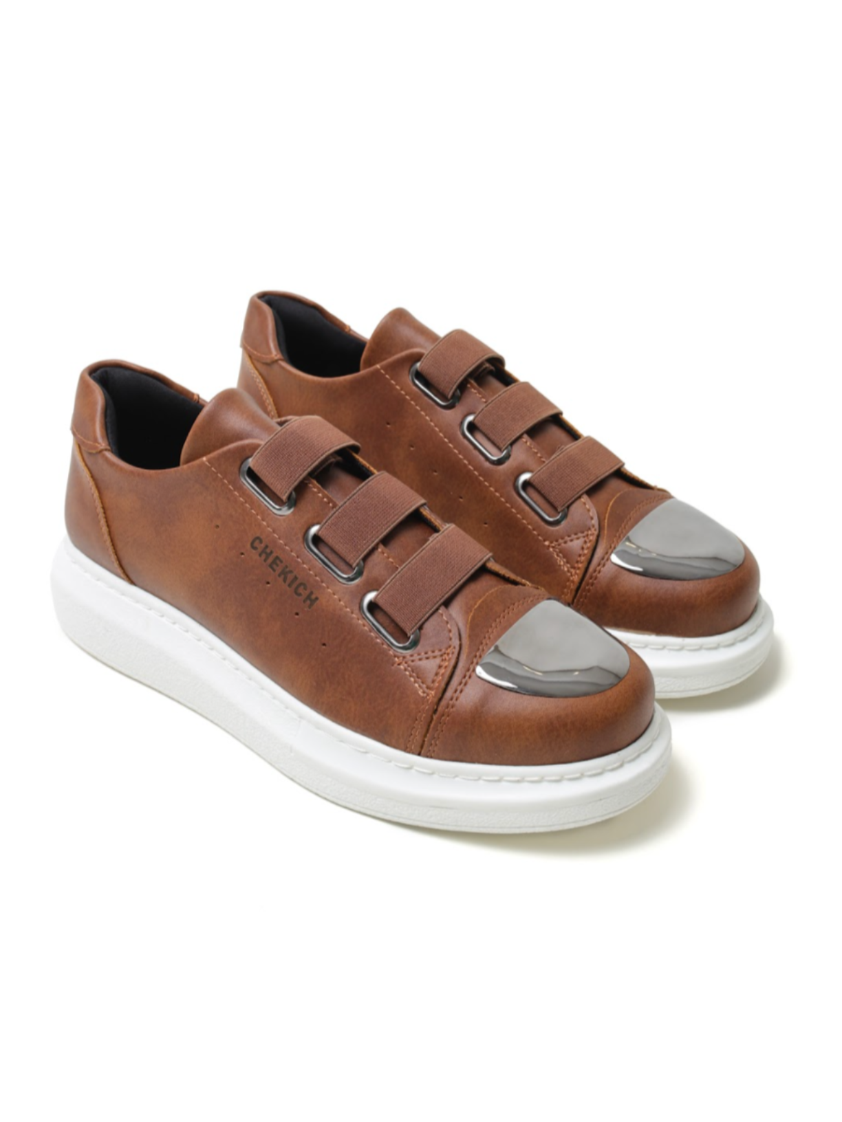 Luiz X Tawny Temptation slip-on sneaker in brown by Apollo Moda, view 4