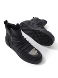 Luka Noir ankle boot in black by Apollo Moda, view 4