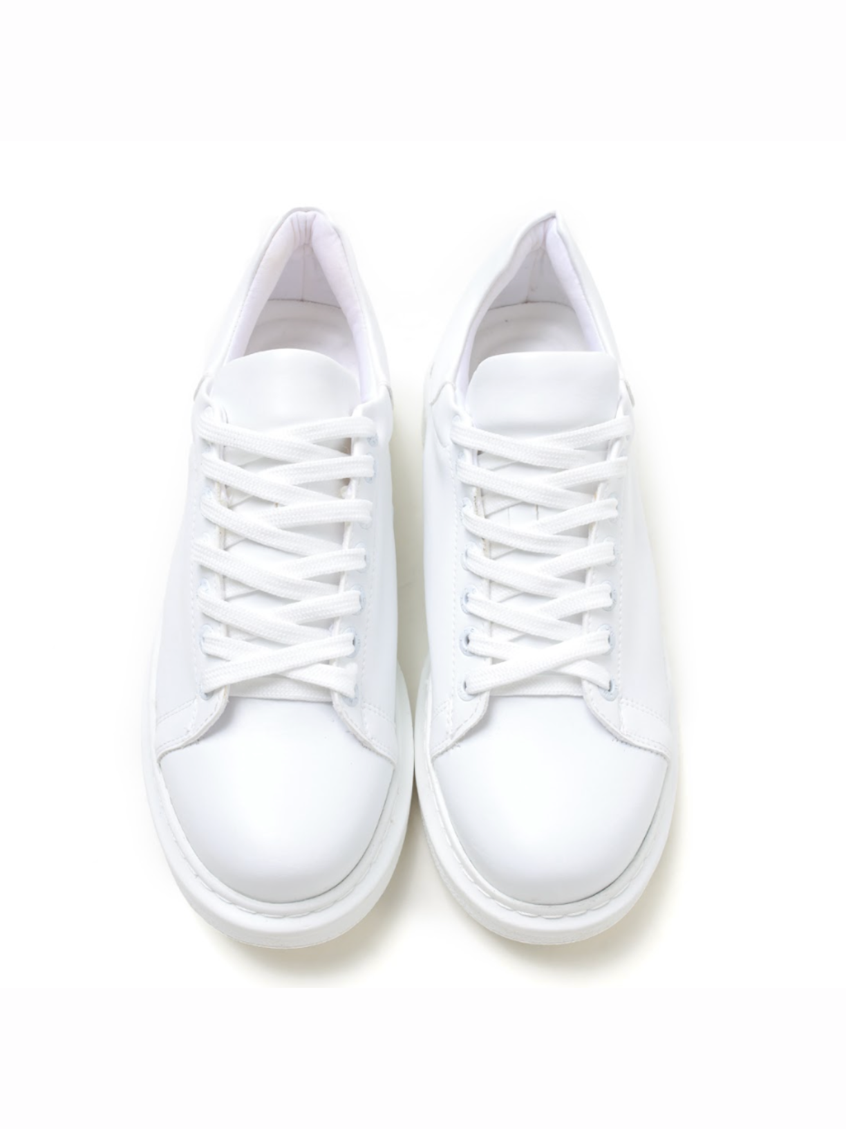 Pluto Pure White casual sneaker in white by Apollo Moda, view 4