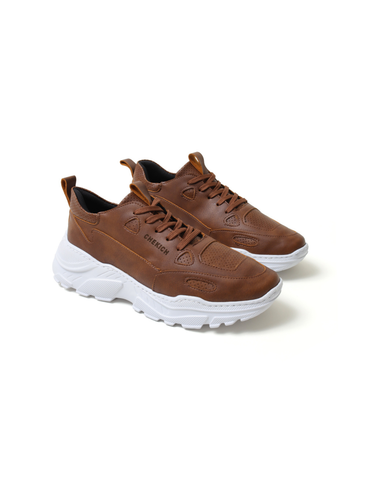 Preston casual sneaker in brown by Apollo Moda, view 2