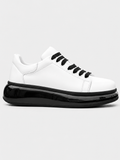 Stark Contrast Collection casual sneaker in white by Apollo Moda