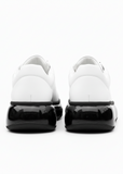 Stark Contrast Collection casual sneaker in white by Apollo Moda, view 4
