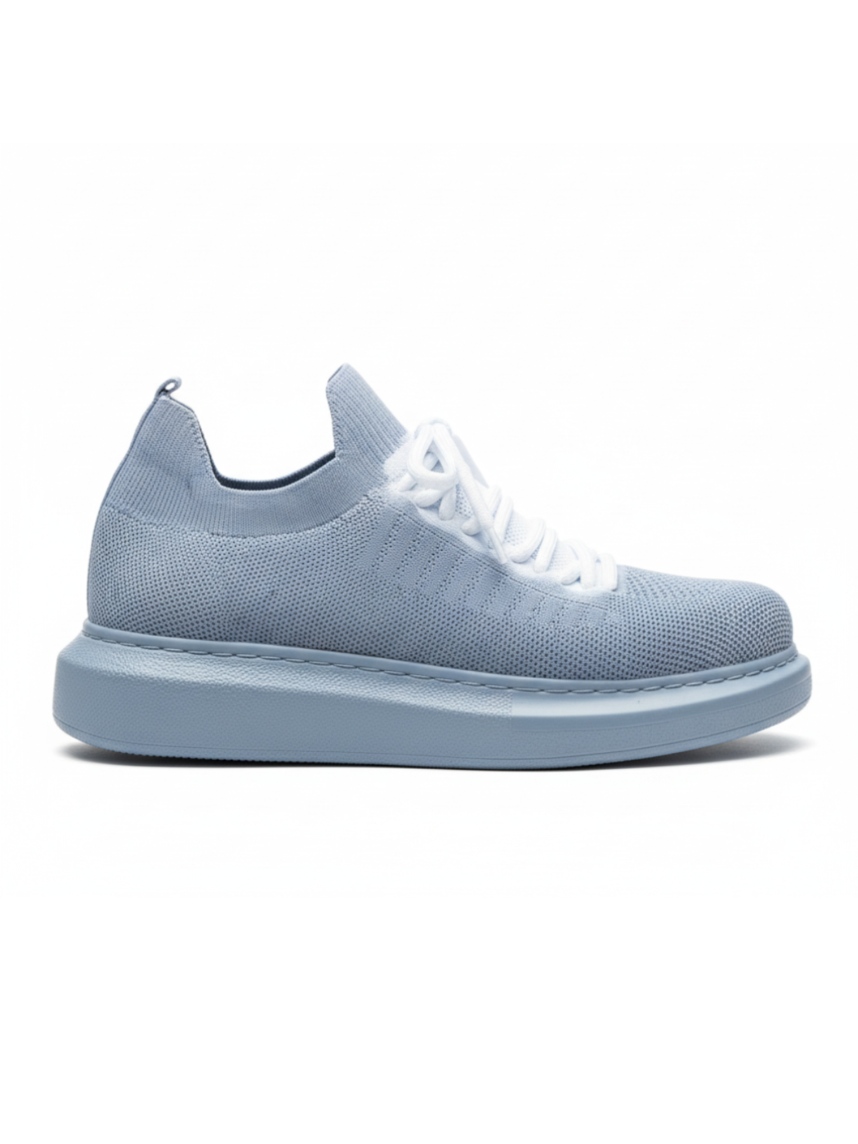 Torino Grey Peak knit casual sneaker in grey by Apollo Moda, view 4